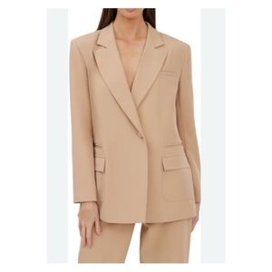 4th & Reckless Lindsay Oversized Blazer in Beige New With Tags